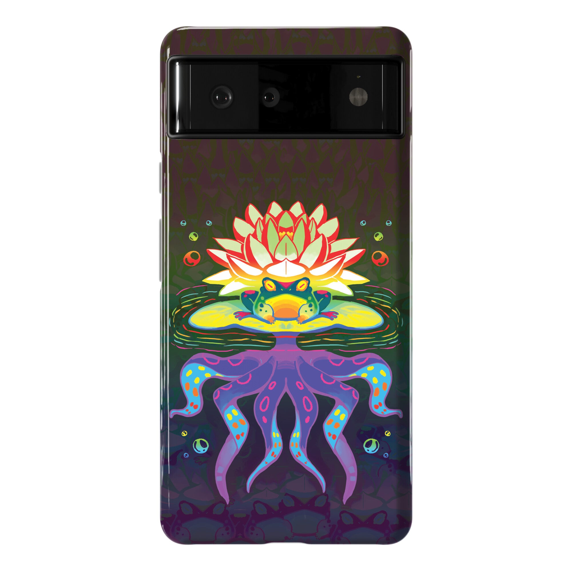 Psychedelic Lily Frog Phone Case